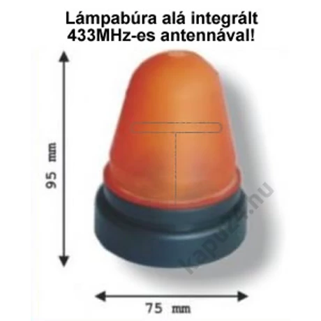 FLASH MAXI antennával egybeépített villogó